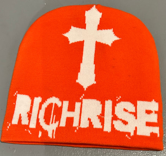 ORANGE RICHRISE STREETWEAR BEANIES