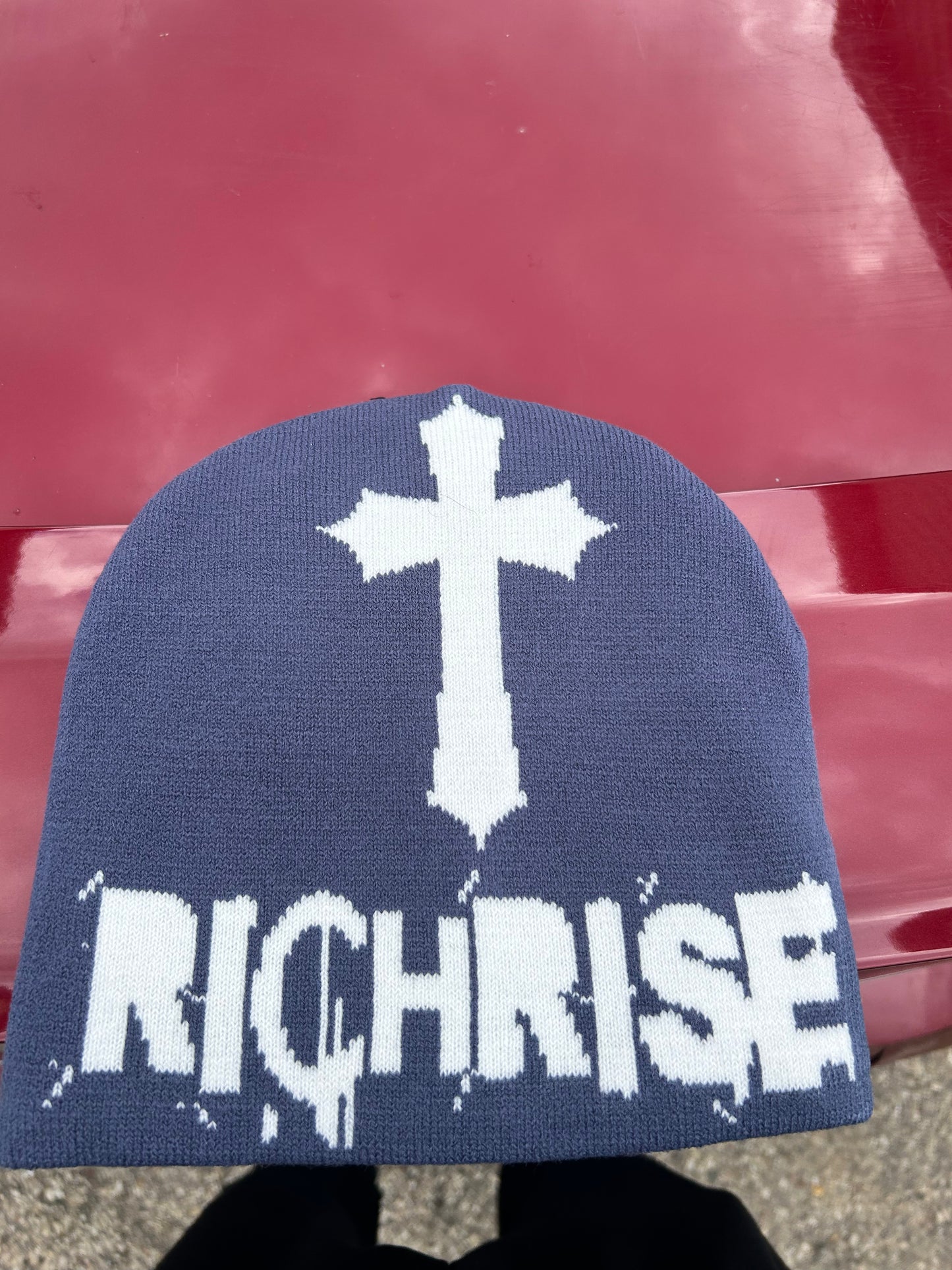 NAVY BLUE STREET WEAR RICHRISE BEANIES